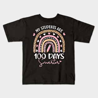 My Students Are 100 Days Smarter 100Th Day Of School Teacher Kids T-Shirt